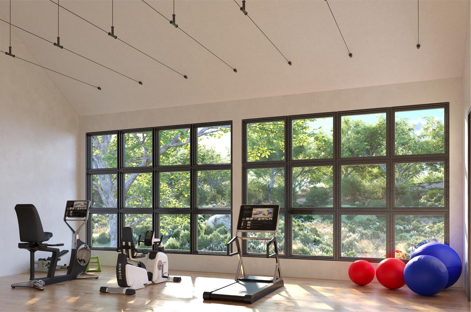Exercise room addition in Bridgewater, New Jersey